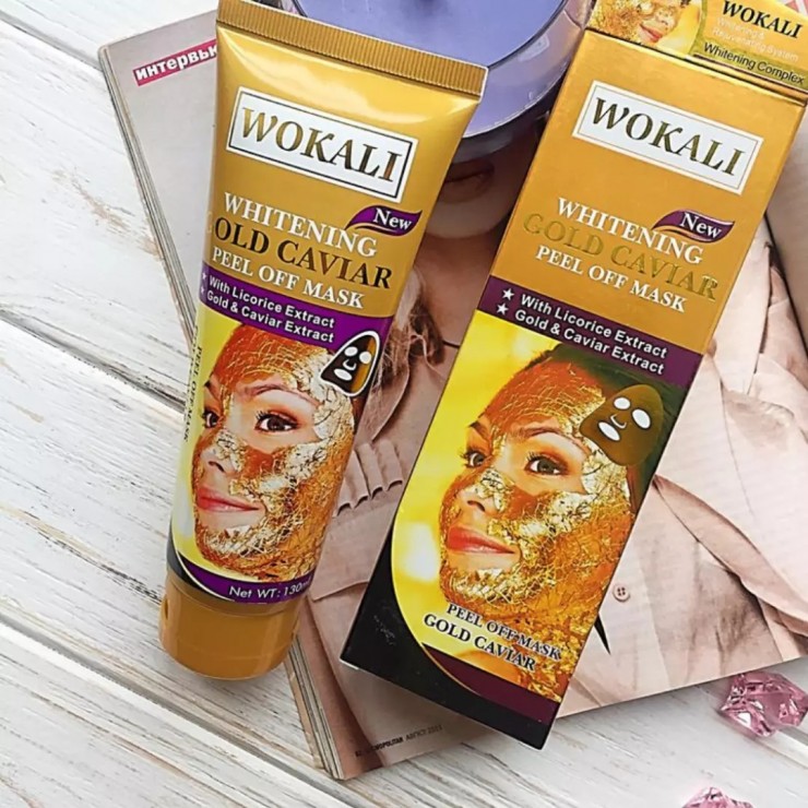 Masca pentru fata Wokali, Gold Caviar, 130 ml, WKL-403