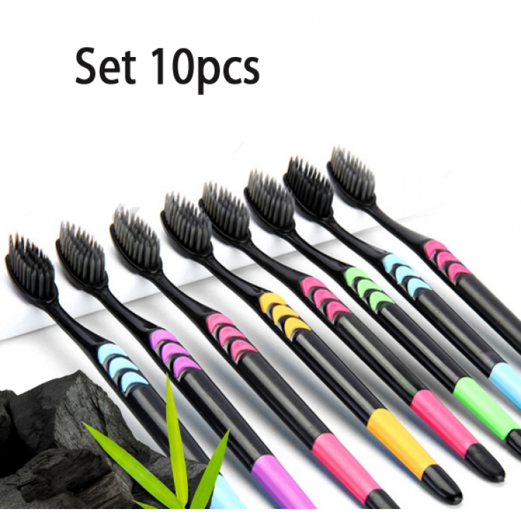 Набор зубных щёток 10 шт  Manais Toothbrush