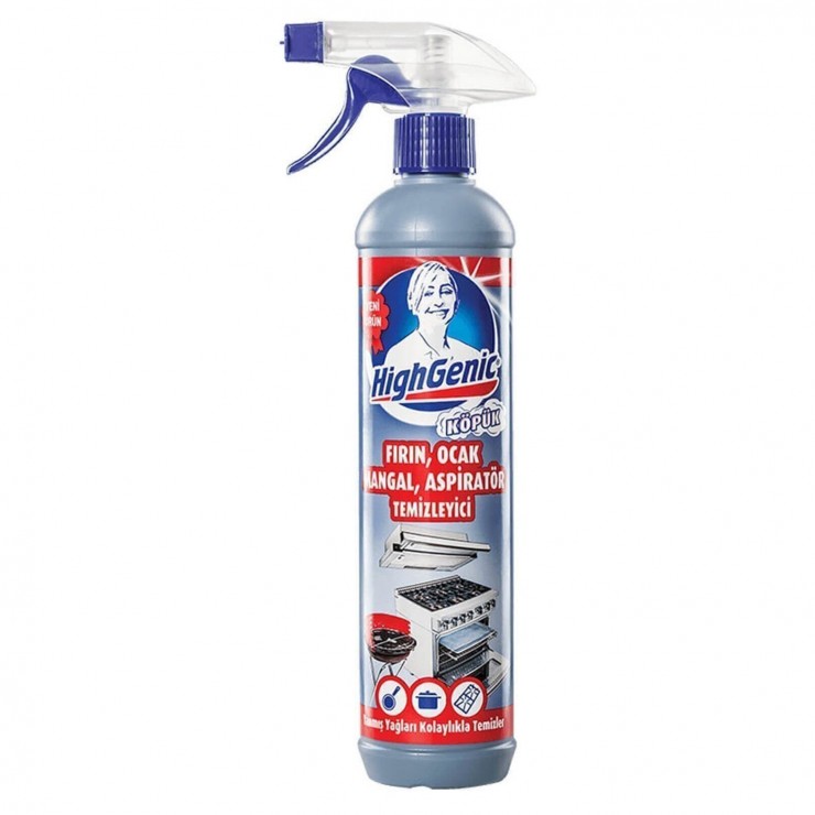 Средство против нагара Oven, Hob, Grill Cleaner HighGenic 500ml (Firin, Ocak, Mangal)