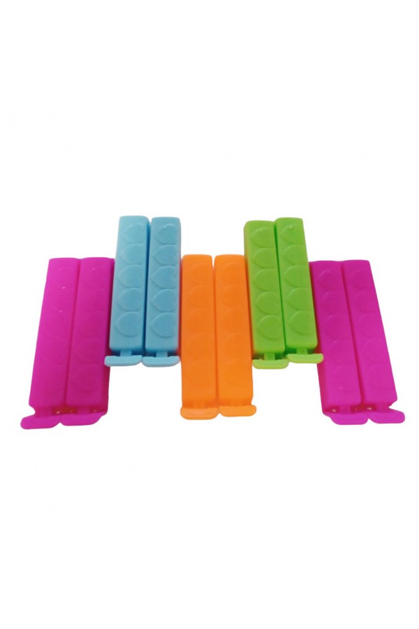 Зажимы для пакетов 7,5см х 10шт BAG CLIP
