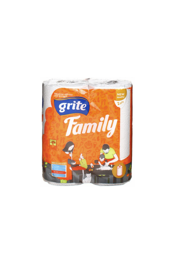 Полотенца бум Grite Family 83 листа 2 рулона