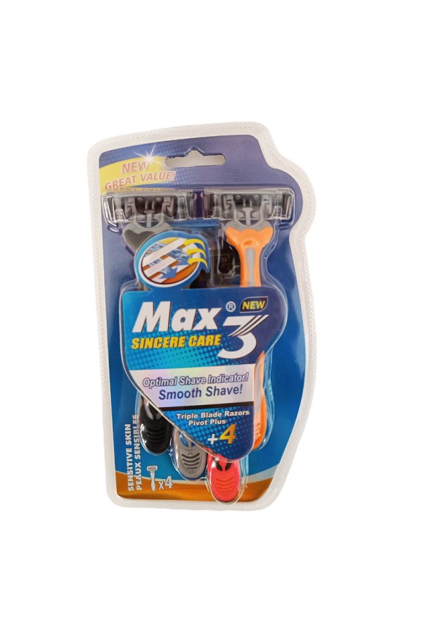 Бритва Max3 (набор 4шт)