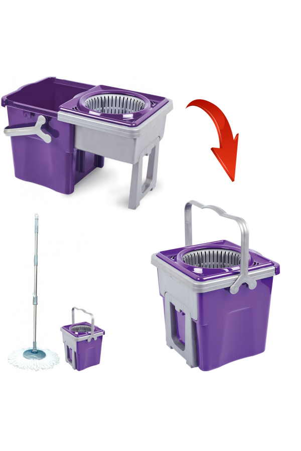 Набор швабра+ведро SPIN MOP Telescopic Magus 9 л