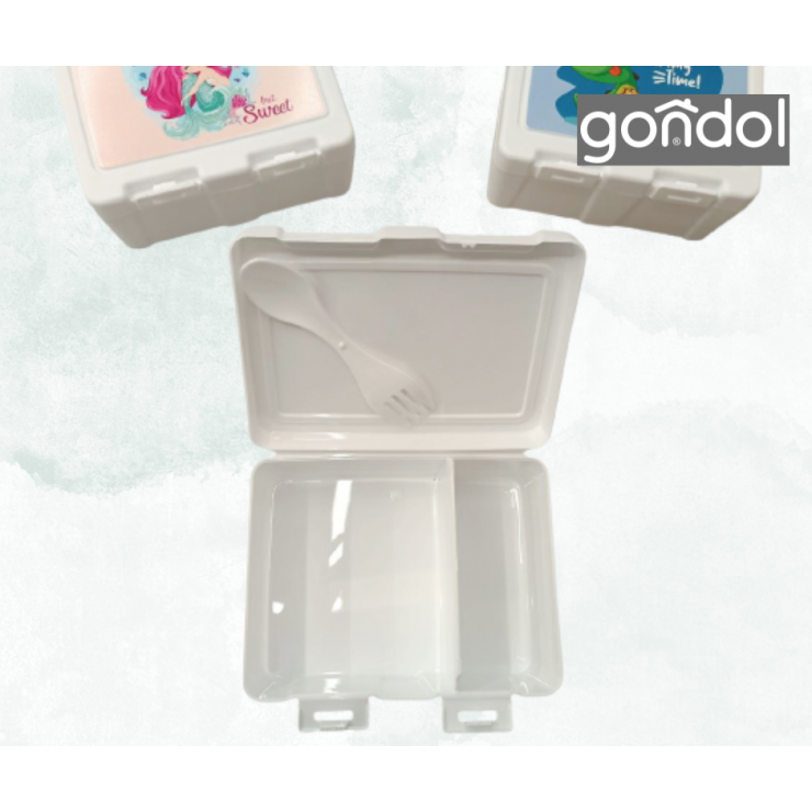 Контейнер для еды детский 2 отсека Gondol Plastik