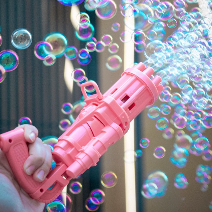 Игрушка пулемёт мыльных пузырей
