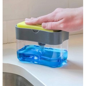 Дозатор для моющего ср-ва + губка Soap Pump Sponge Caddy