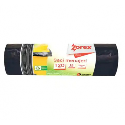Пакеты для мусора 120л/10шт Zorex