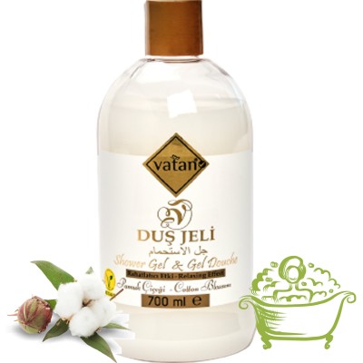 Гель для душа VATAN Cotton Blossom 700ml (K.61)