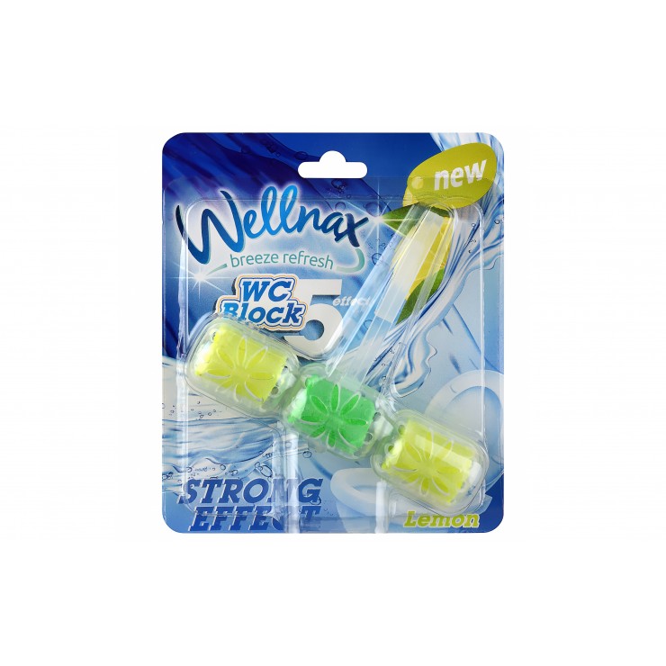 Блок-Освежитель  Wellnax  effect 5 Lemon  57gr