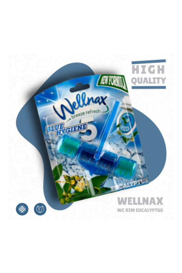 Блок-Освежитель Wellnax Blue Hygiene 5 Eucaliptus  50g gel