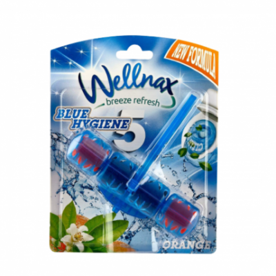 Блок-Освежитель Wellnax  Blue Hygiene 5 Orange 50 g gel