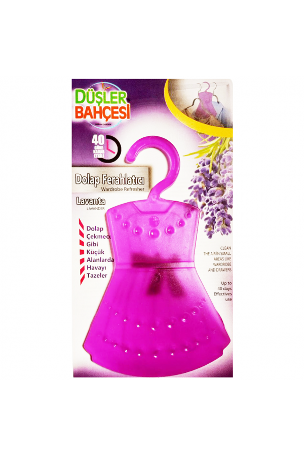 Освежитель вешалка Wellnax Dushler Bahcesi Lavander 20g