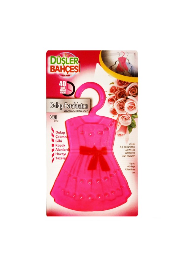 Освежитель вешалка Dushler Bahcesi  Rose 20 g