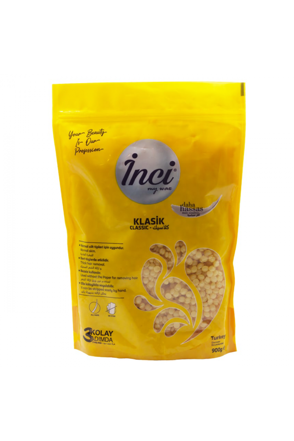 Воск в гранулах депиляционный 900гр INCI Natural