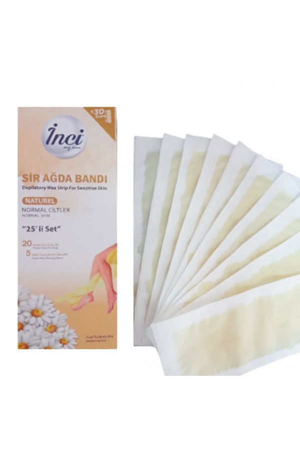 Восковые полоски для тела Inci 20шт Natural