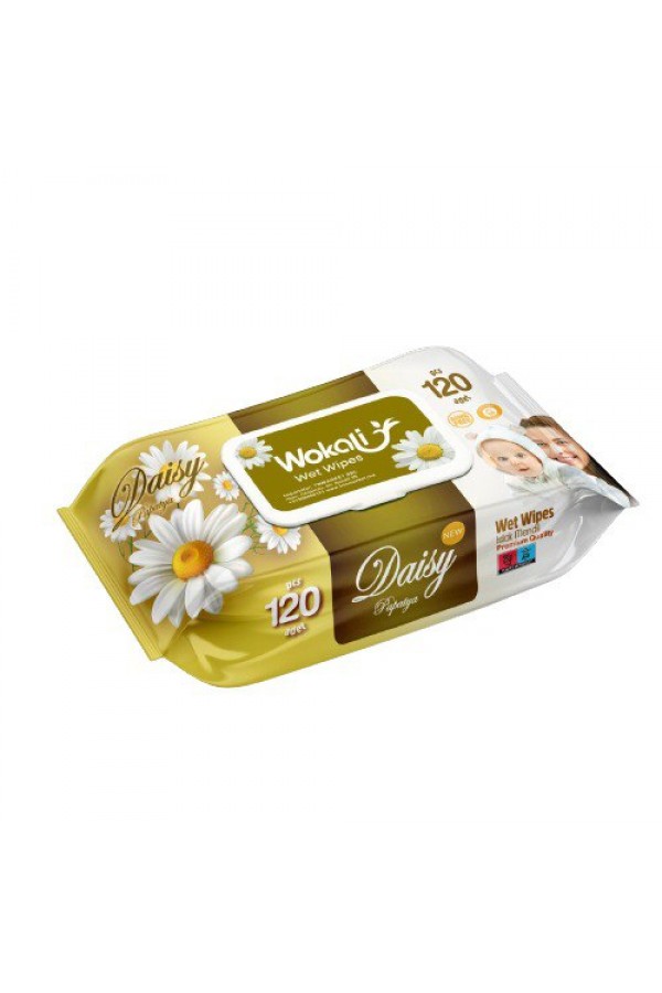 Влажные салфетки Wokali Papatya 120шт