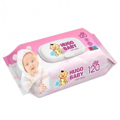 Влажные салфетки HUGO BABY 120 шт