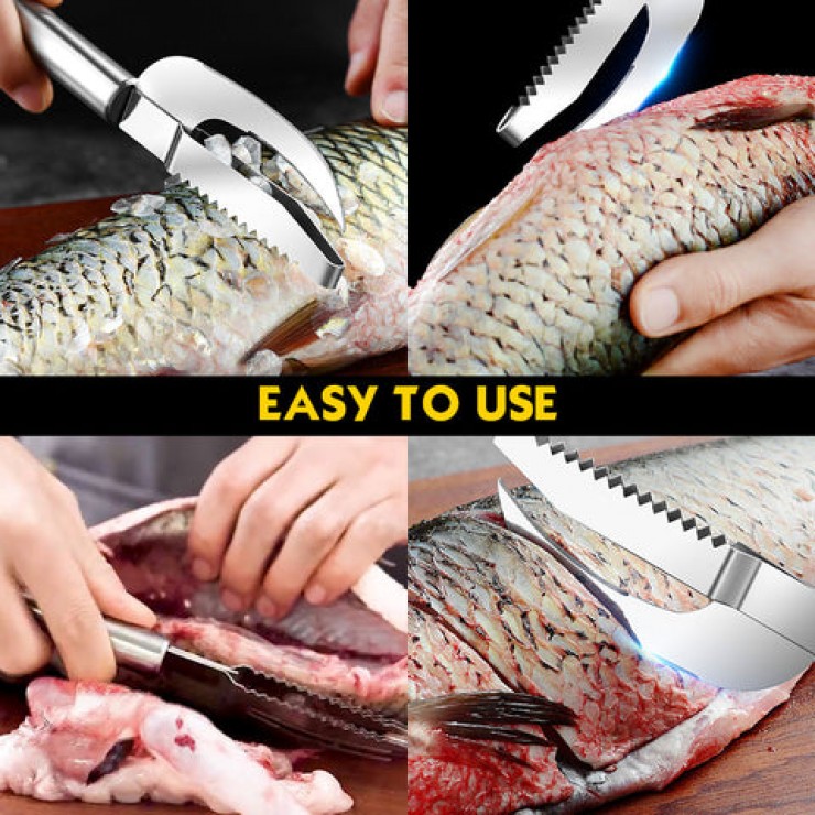 Нож для чистки рыбы металлический