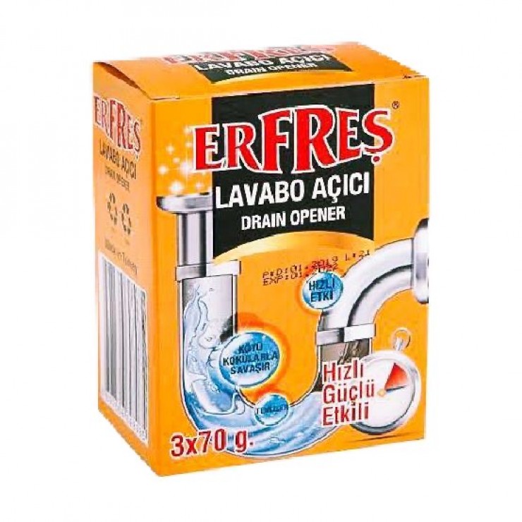 Ср-во для прочистки труб ERFRES Lavabo Acici 3x70gr.