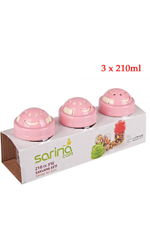 Емкости для специй 3шт x 210ml Sarina