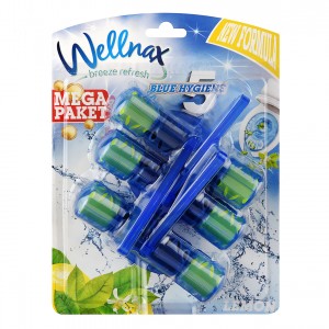 Блок-Освежитель Wellnax Blue Water 3шт (Lemon) 3x50g