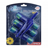 Блок-Освежитель  Blue Water 3шт (Lemon) 3x50g Wellnax