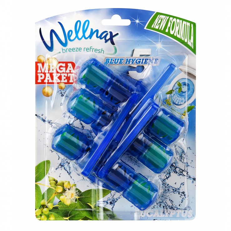 Sapun pentru vasul de toaleta Blue Water Eucaliptus 3x50g Wellnax
