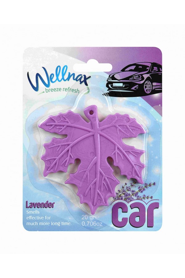 Освежитель для авто Wellnax лист/Lavender 20g