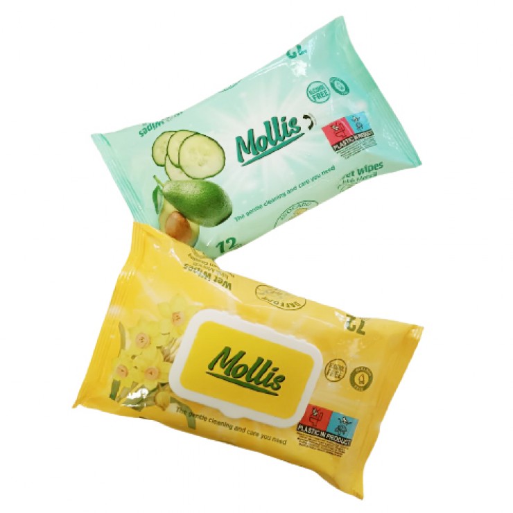 Влажные салфетки Mollis Daffodil 72шт