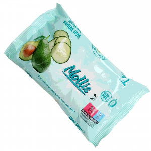 Влажные салфетки Mollis  Avocado&Cucumber 72шт