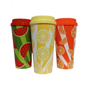 Стакан с крышкой 'GCups' Gondol Plastik 400ml