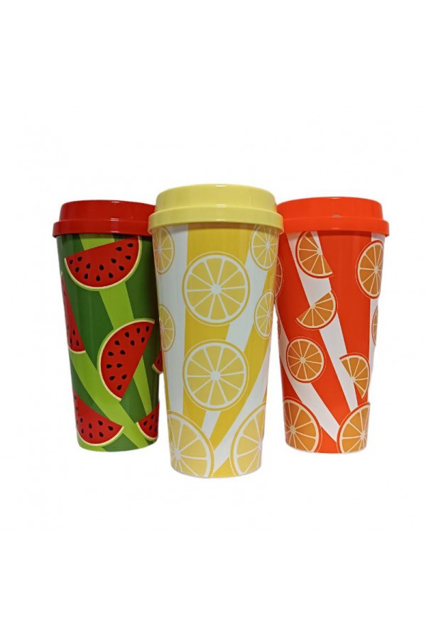 Стакан с крышкой 'GCups' Gondol Plastik 400ml