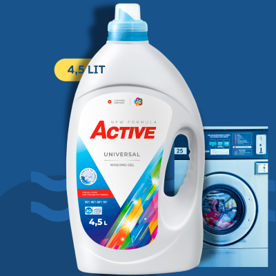 Гель для стирки Active Universal (универсал) 4,5Lit