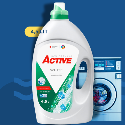 Гель для стирки Active White (для белого) 4,5Lit