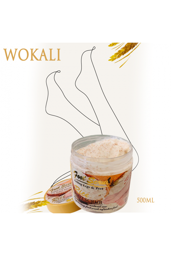 Скраб для ног с рисом Wokali 500мл