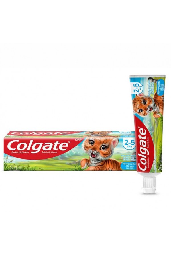 Зубная паста Colgate 50ml для детей 2 -5лет, анти кариес