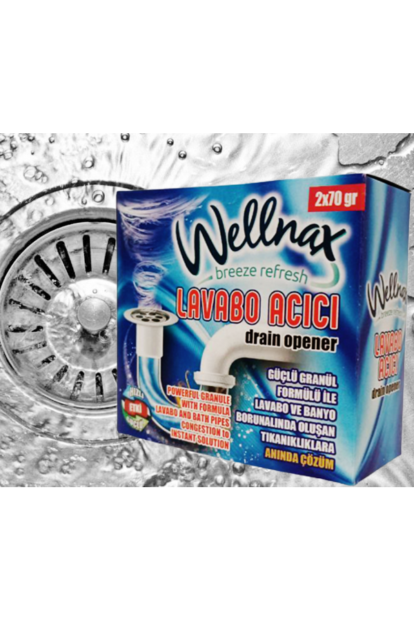 Гранулы для прочистки труб Wellnax 2 x 70gr+