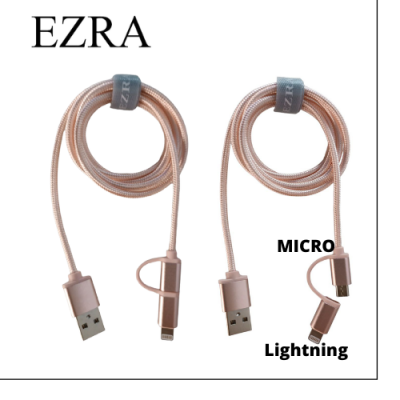 Кабель 2 in 1 MICRO - LIGHTNING 1m EZRA (DC81)