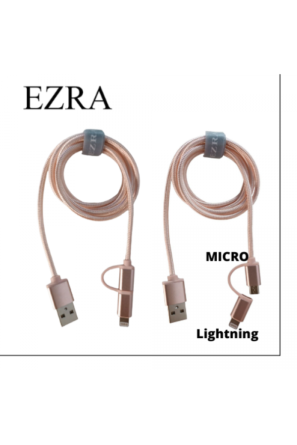 Кабель 2 in 1 MICRO - LIGHTNING 1m EZRA (DC81)