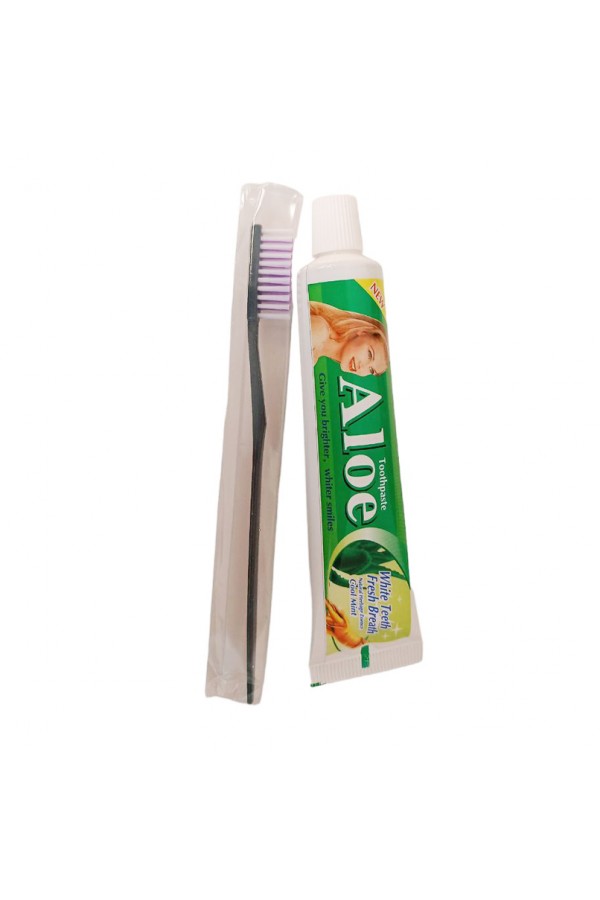 Зубная паста + щетка Aloe 105g