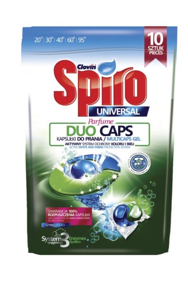 Капсулы для стирки Spiro Duo Universal 10шт х 18g