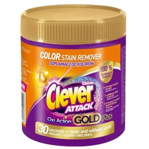 Пятновыводитель кислородный CLEVER  ATTAK GOLD 730g