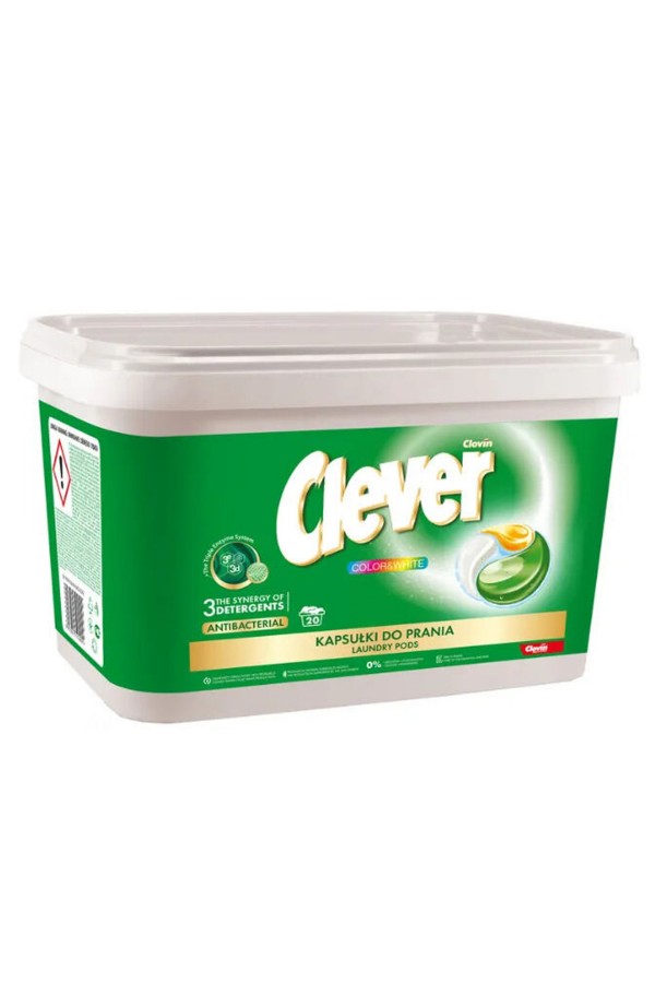 Капсулы для стирки Clever 20шт х 18гр
