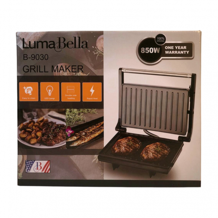 Гриль электрическая 850W LumaBella B-9030