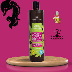 Шампунь HG CARELOGIE KeraTin&Organic Jojoba Oil 380 мл