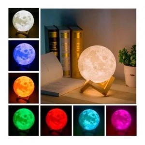 Лампа Moon Lamp с цветной подсветкой