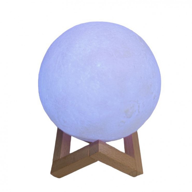 Лампа Moon Lamp с цветной подсветкой