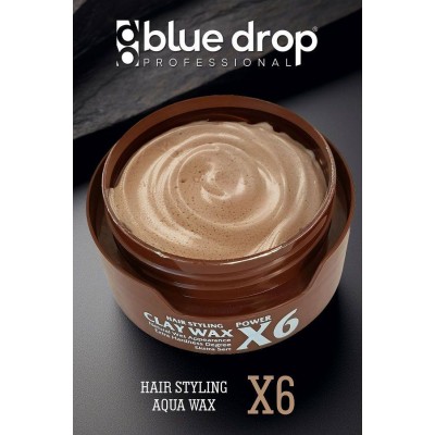 Воск для волос BLUE DROP Clay Wax X6 150 ml