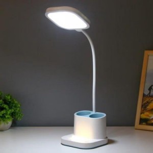 Лампа на аккумуляторе LED, с органайзером для ручек и подставкой для телефона