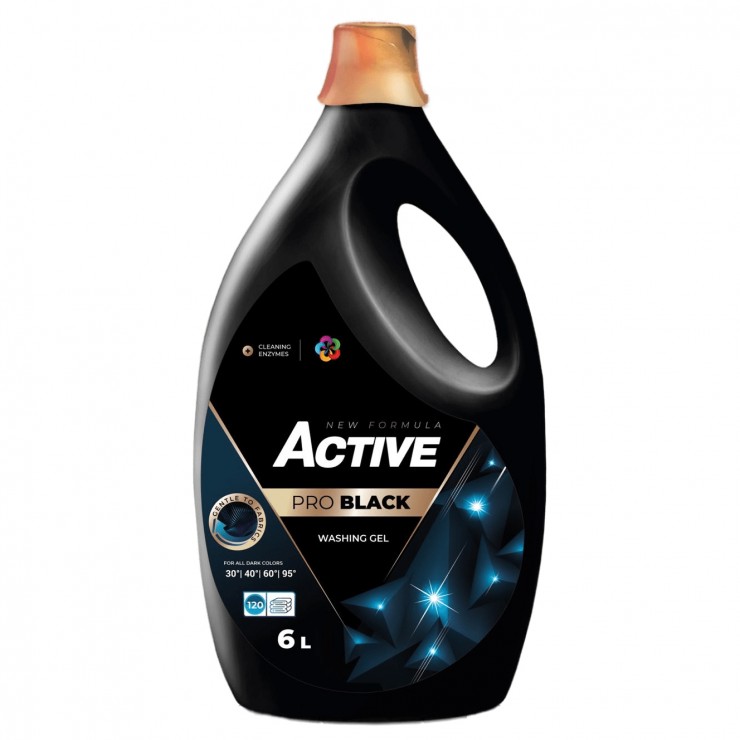 Гель для стирки Active, PRO Black, 6 л Гель для стирки Active, PRO Black, 6 л